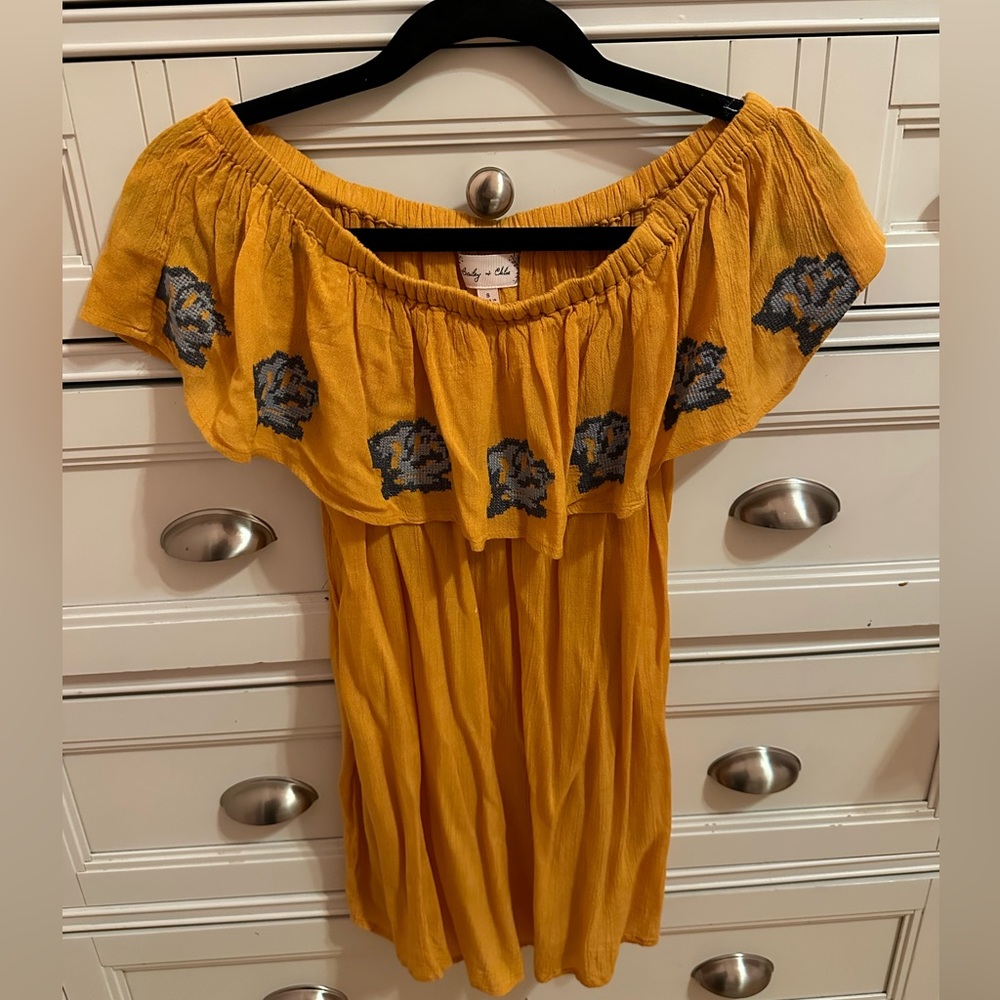 Off The Shoulder Western Top